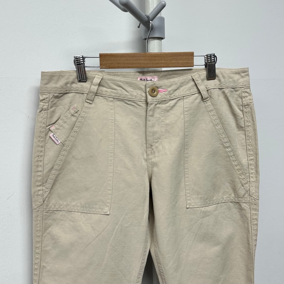 폴스미스 코튼린넨 스티치 로고 팬츠 상품이미지2