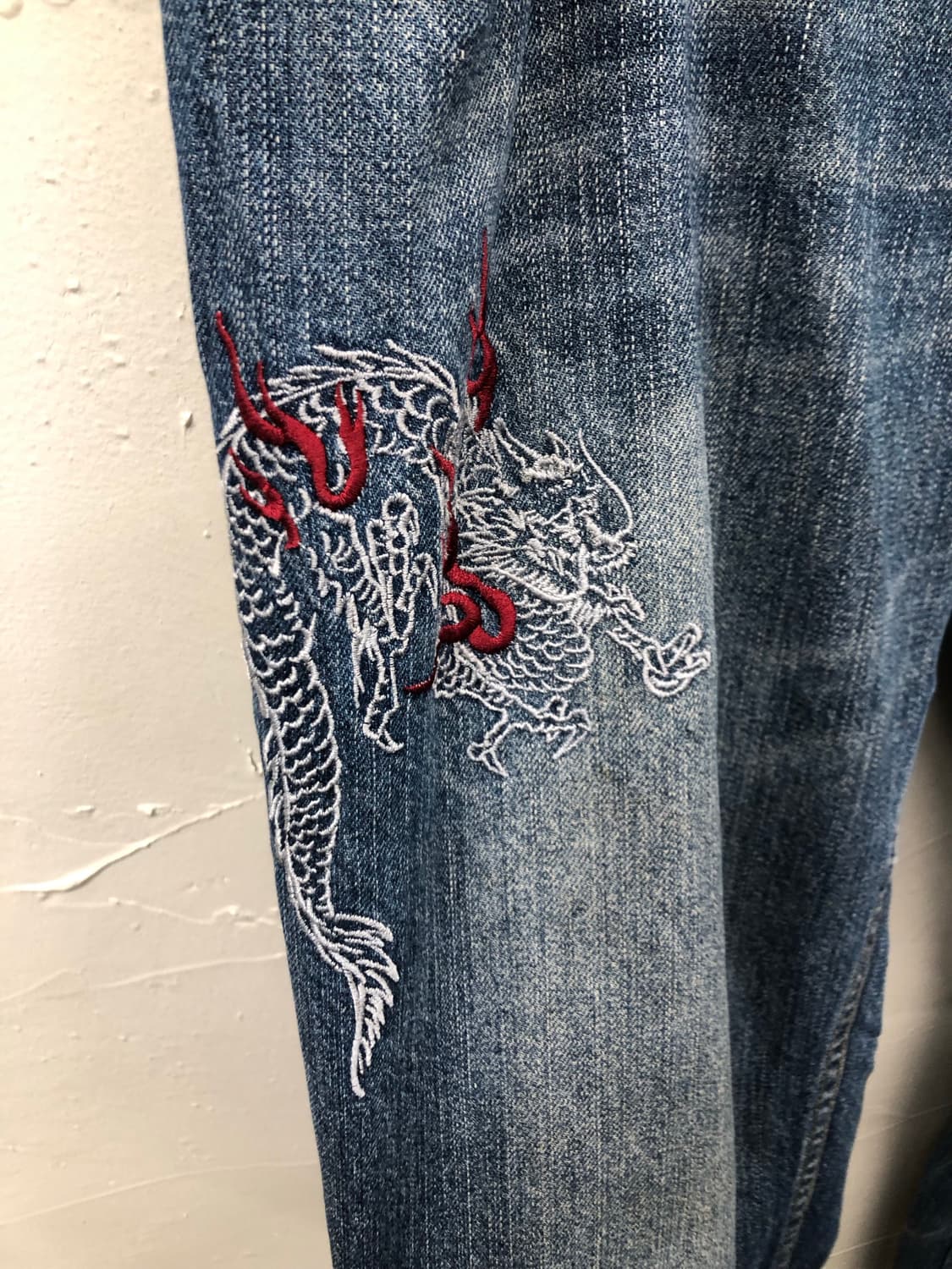 nylaus jeans 오리엔탈 드래곤 데님 팬츠 상품이미지4