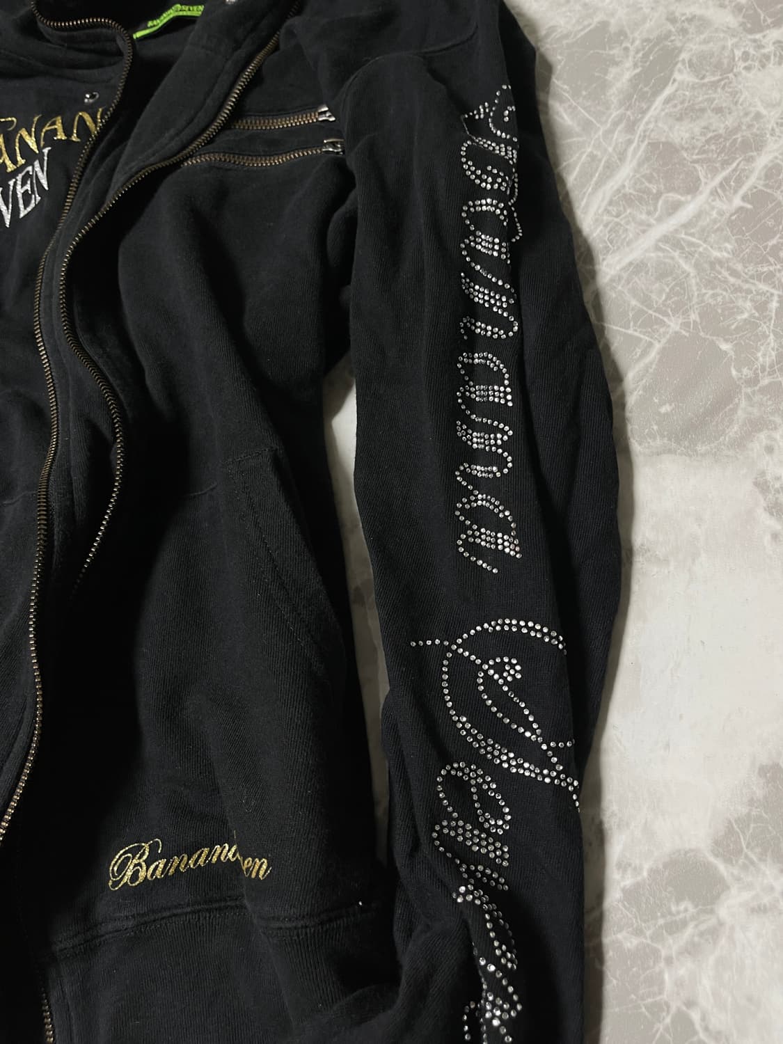 (Banana seven)y2k printing zip up hoody 상품이미지4