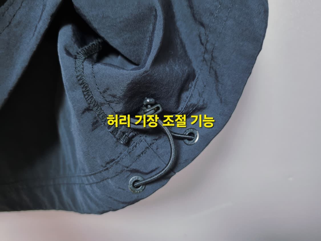 남성 엄브로 우븐 반팔 아노락 바람막이 블랙 검정 트레이닝복 상품이미지7