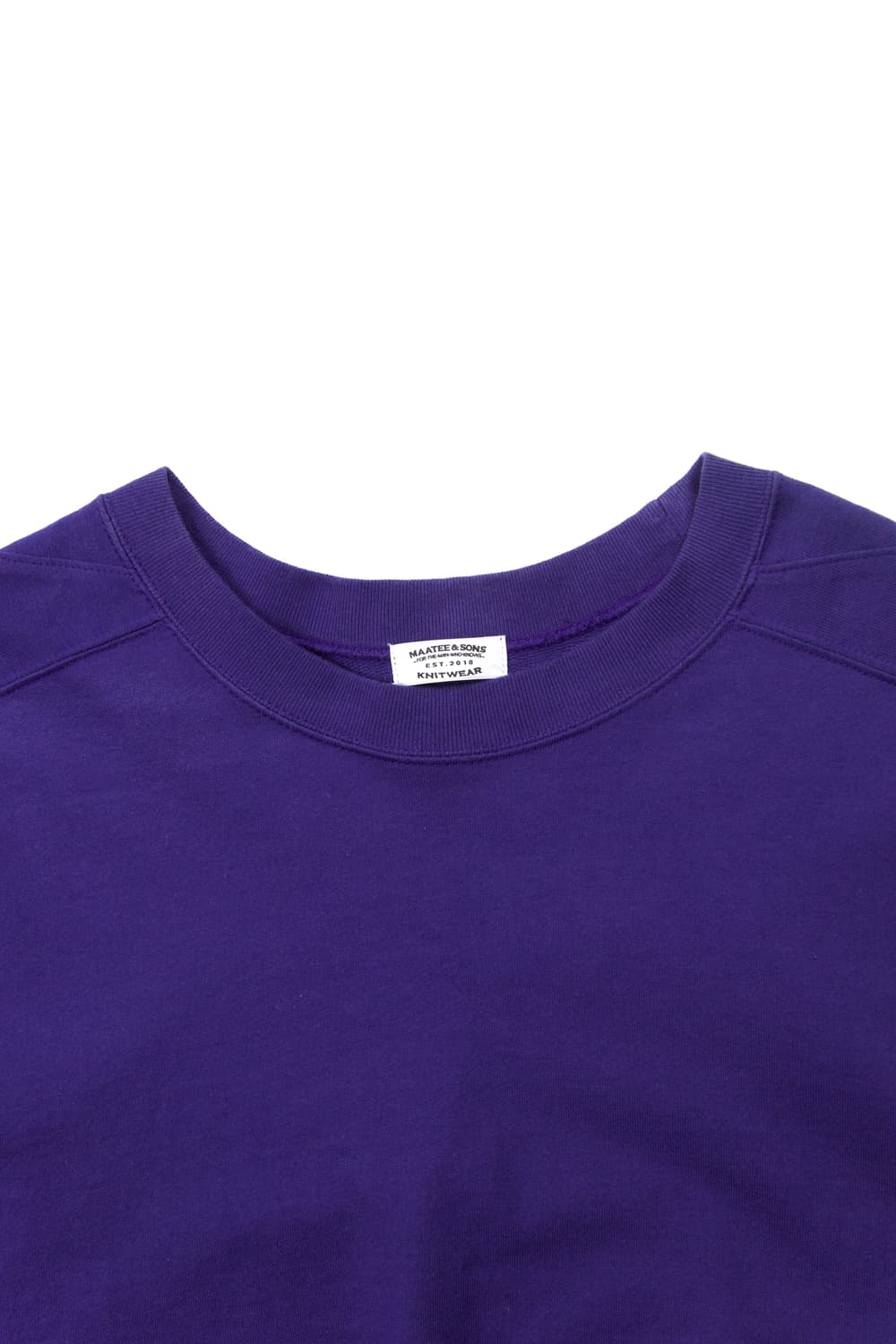 Maatee&sons 라이트 스웻셔츠 네이비퍼플 상품이미지5
