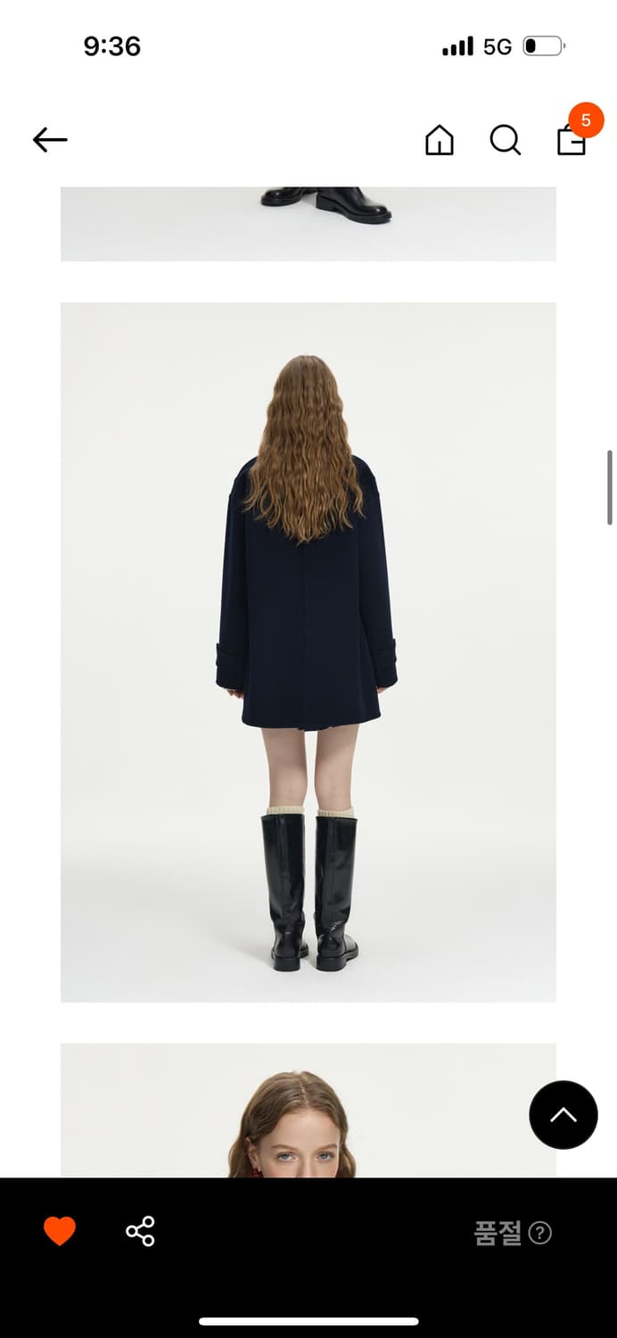 웬스데이딜라잇) button wool mid-length coat 상품이미지6