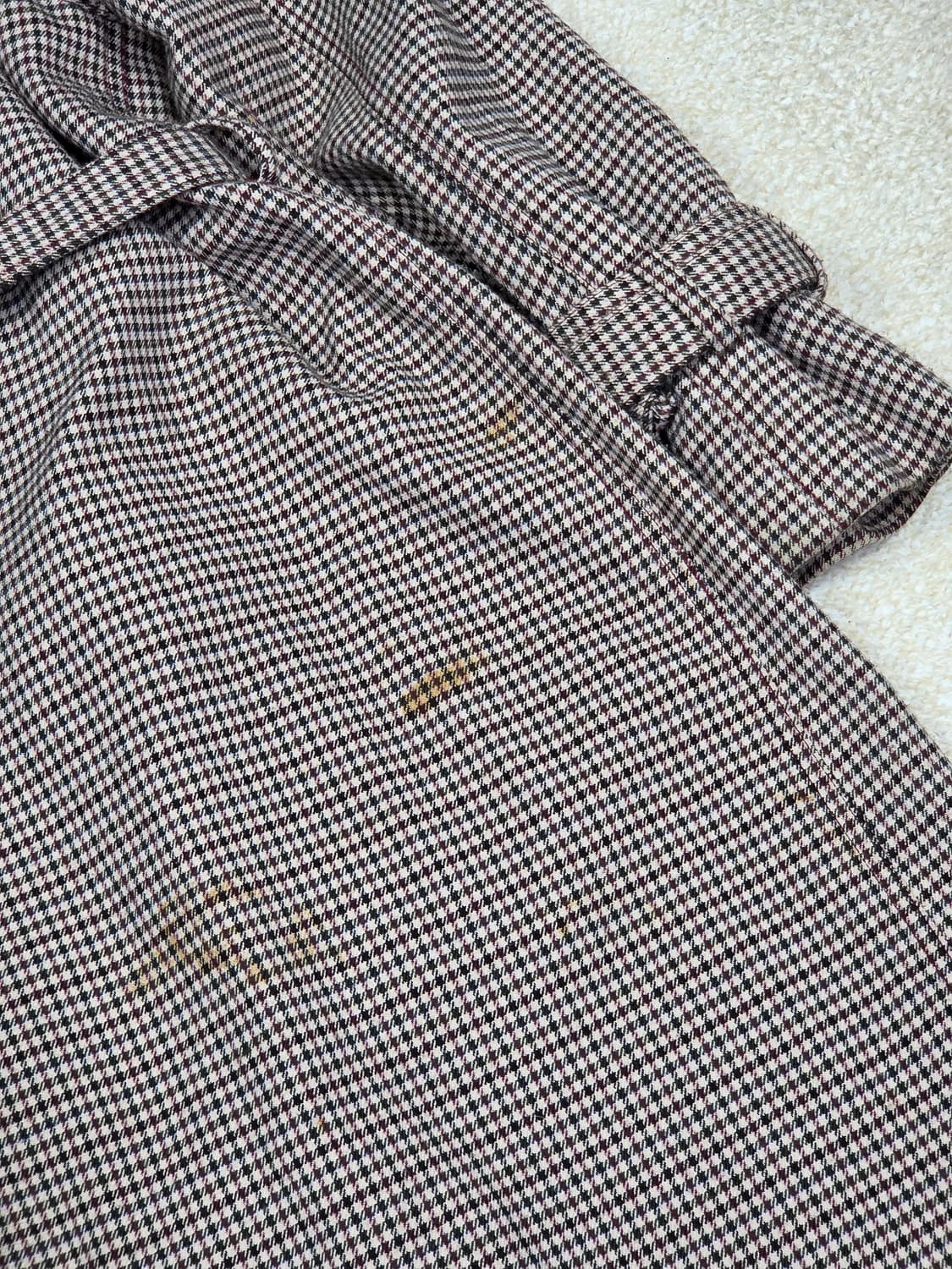 [스튜디오 톰보이] 하운드투스 체크 벨티드 래글런 코트 | 00236 상품이미지10