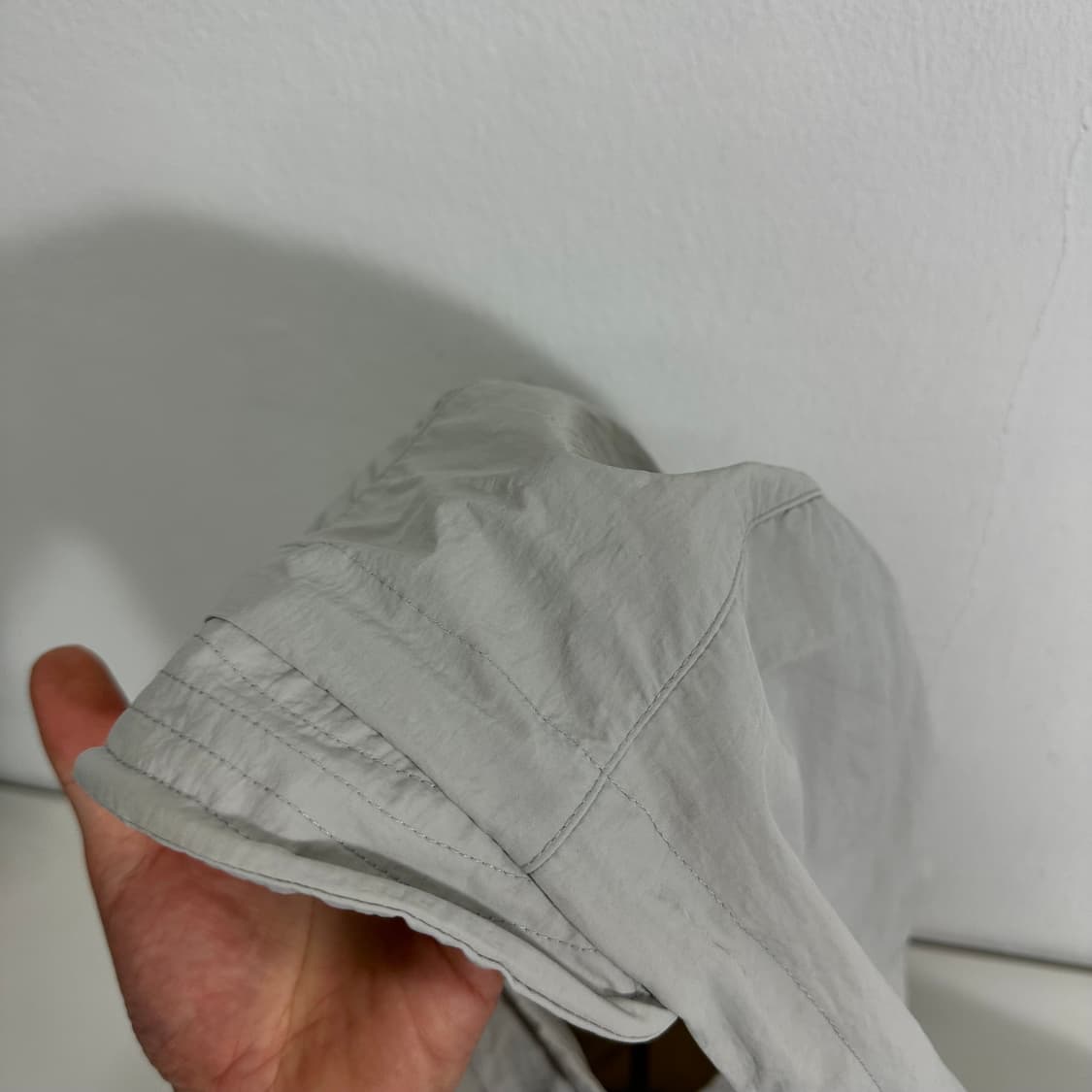 3 M 해칭룸 라이트그레이 크롭 윈드브레이커 자켓 상품이미지5