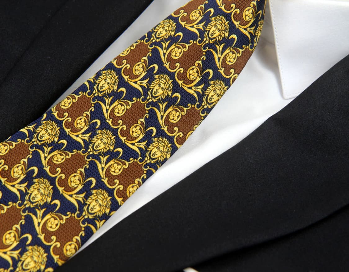 베르사체 9.8cm A등급 메두사 남자 명품 넥타이 상품이미지5