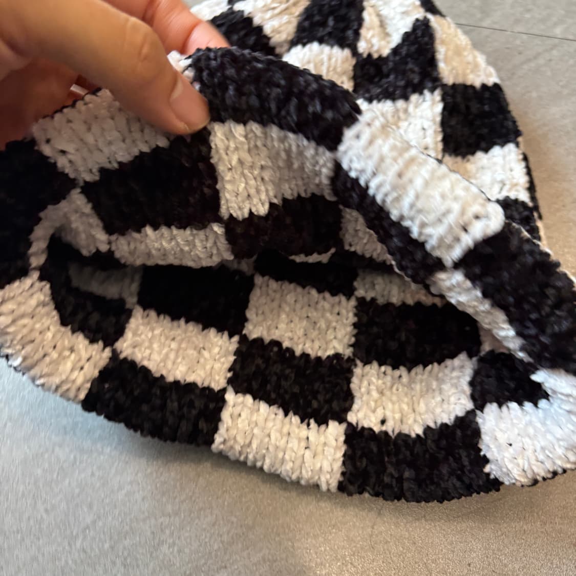 스투시 크로쉐 체커드 비니 상품이미지3