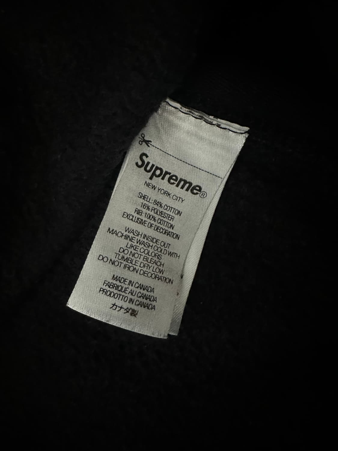 슈프림 박스로고 후드 스웨트셔츠 블랙 23FW 상품이미지4