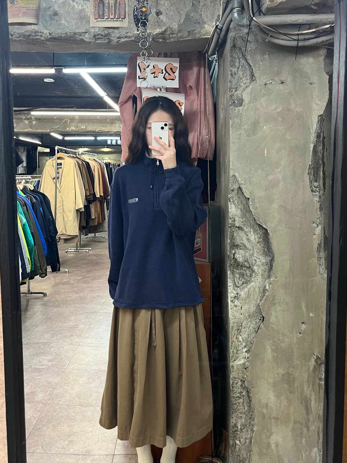 맥그리거 반집업 니트 네이비 M #csz3318 상품이미지2