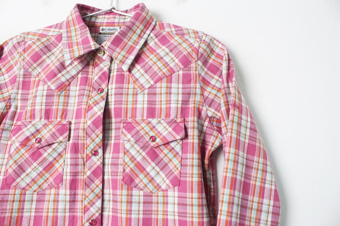 콜롬비아 우먼 체크셔츠 상품이미지4