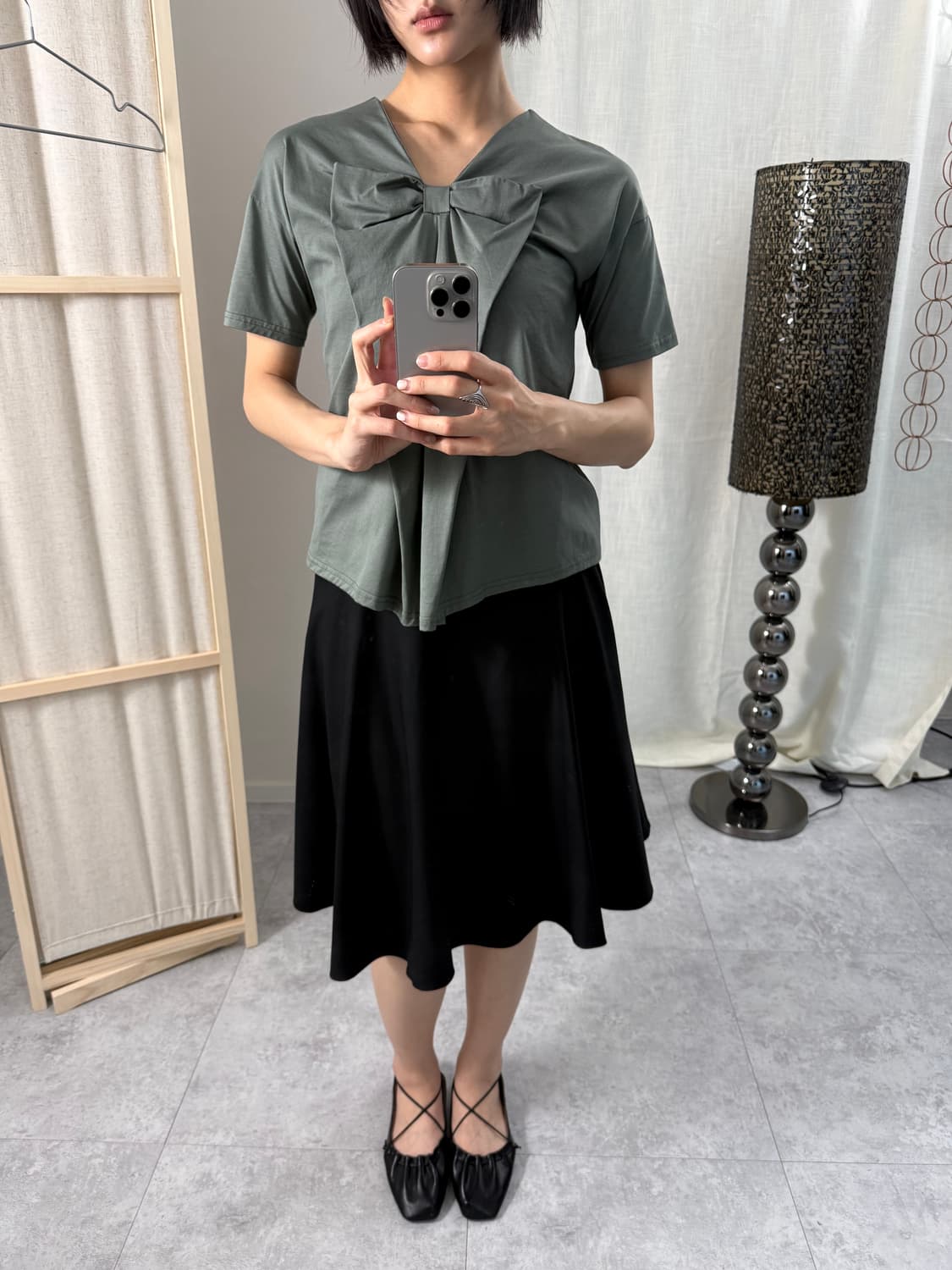 CLOCHE 오리가미 보우 티셔츠 상품이미지2