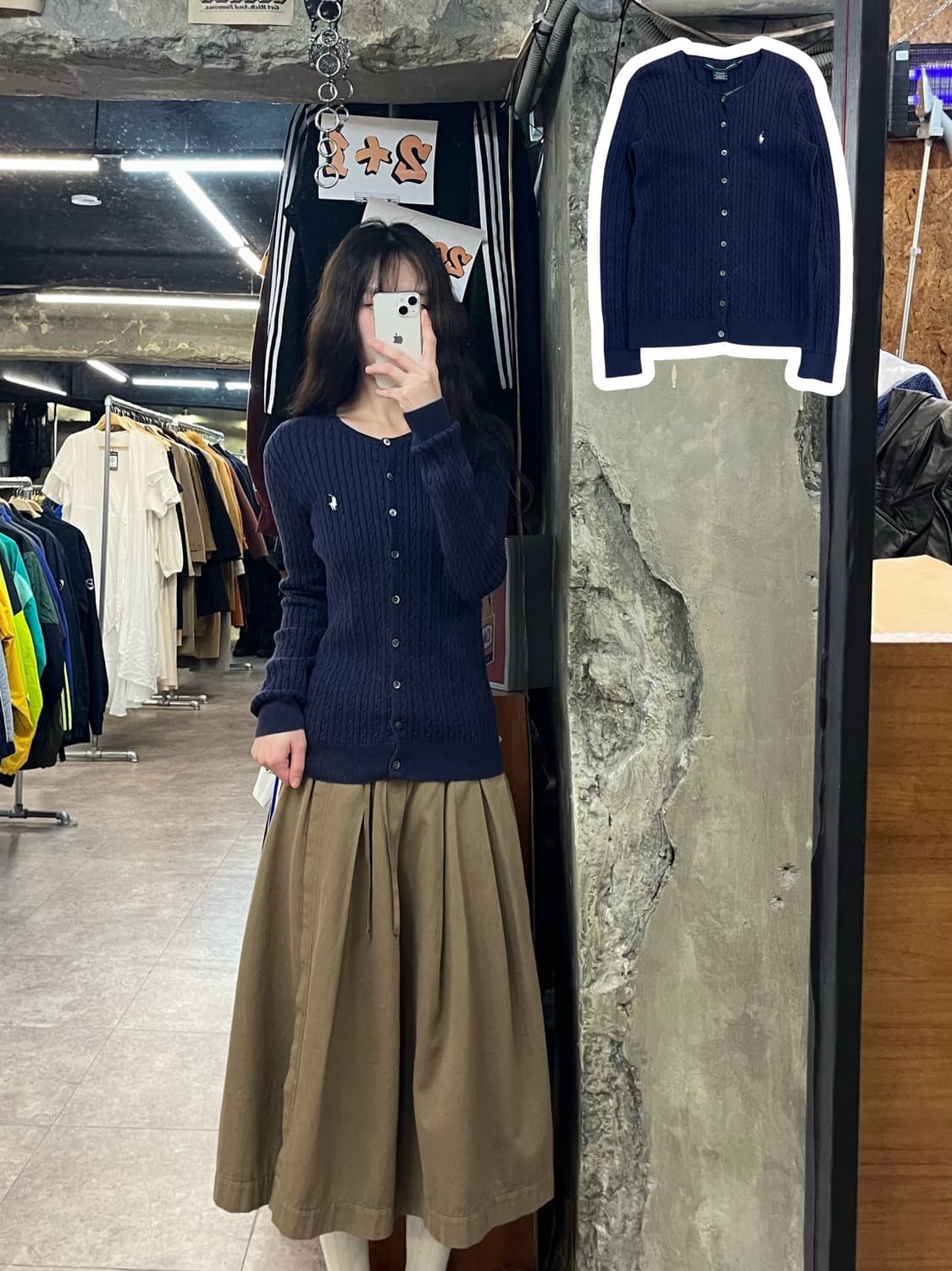 폴로 랄프로렌 가디건 네이비 M #csz3682 상품이미지1