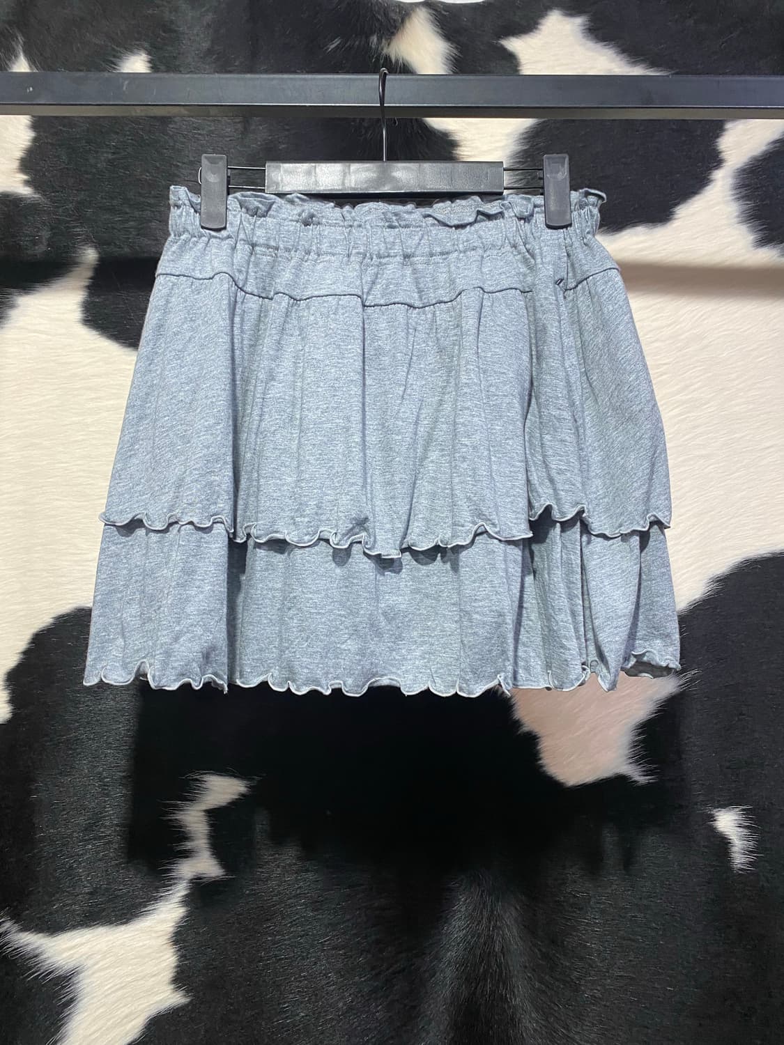 Japanese vtg 프릴 캉캉 코튼 미니스커트 상품이미지4