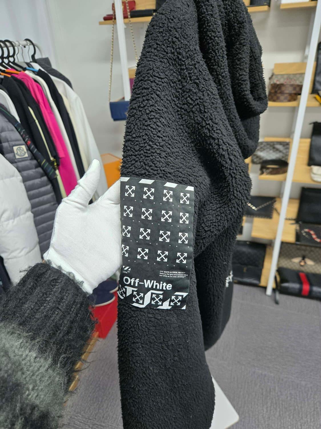 [정품] 오프화이트 후드티셔츠 상품이미지4