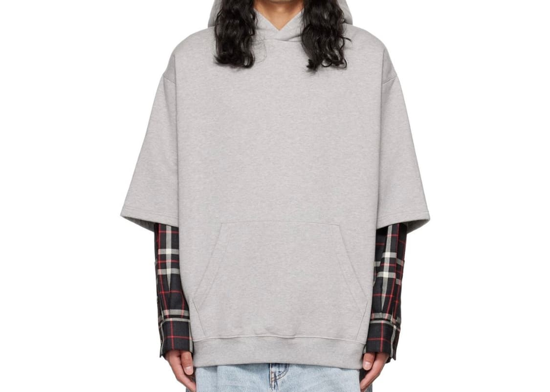 (구매글) 마르니 레이어드 후드티 그레이 상품이미지1