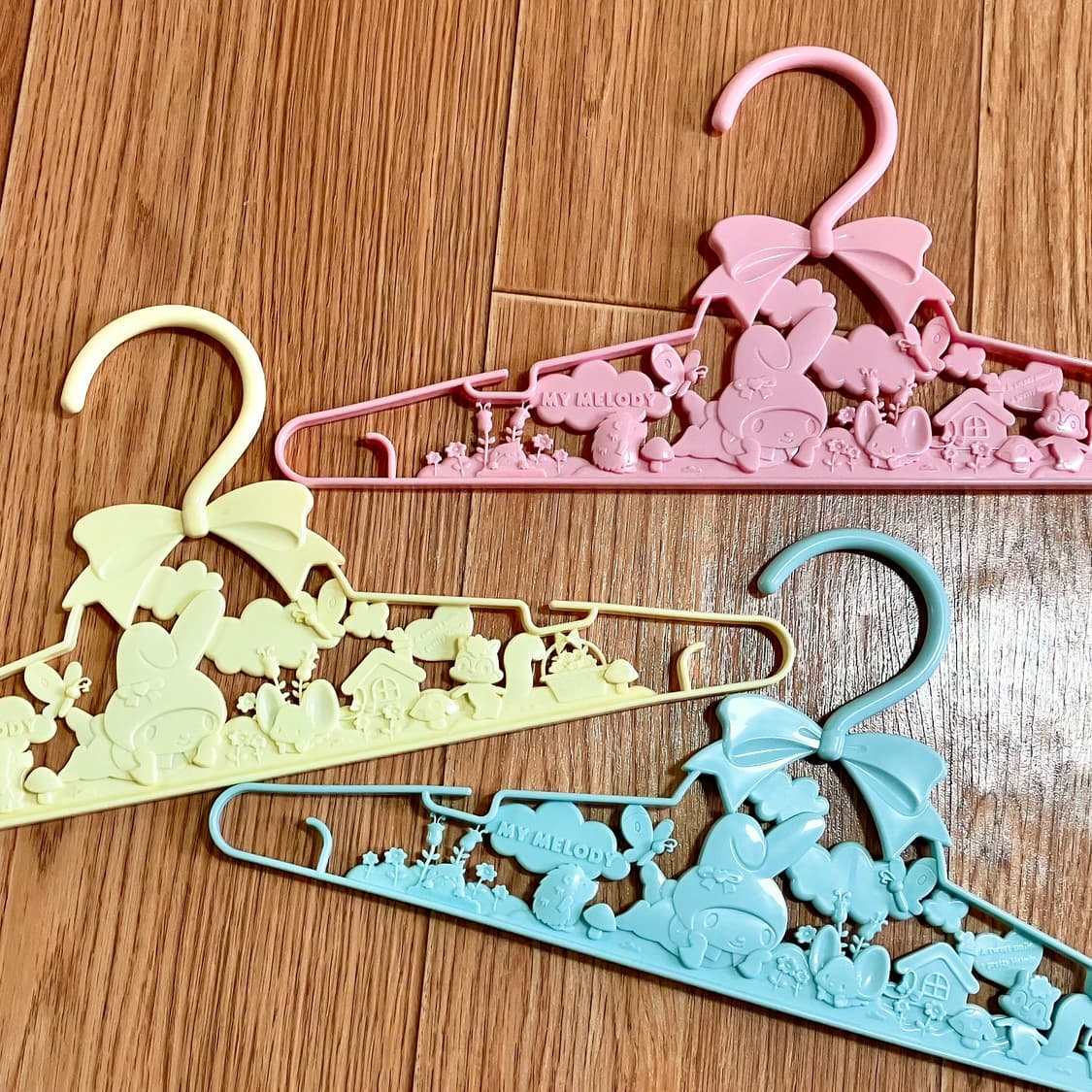 산리오마이멜로디파스텔리본옷걸이 마멜갸루양산형지뢰계방꾸소품짜잔씨로걀 상품이미지1