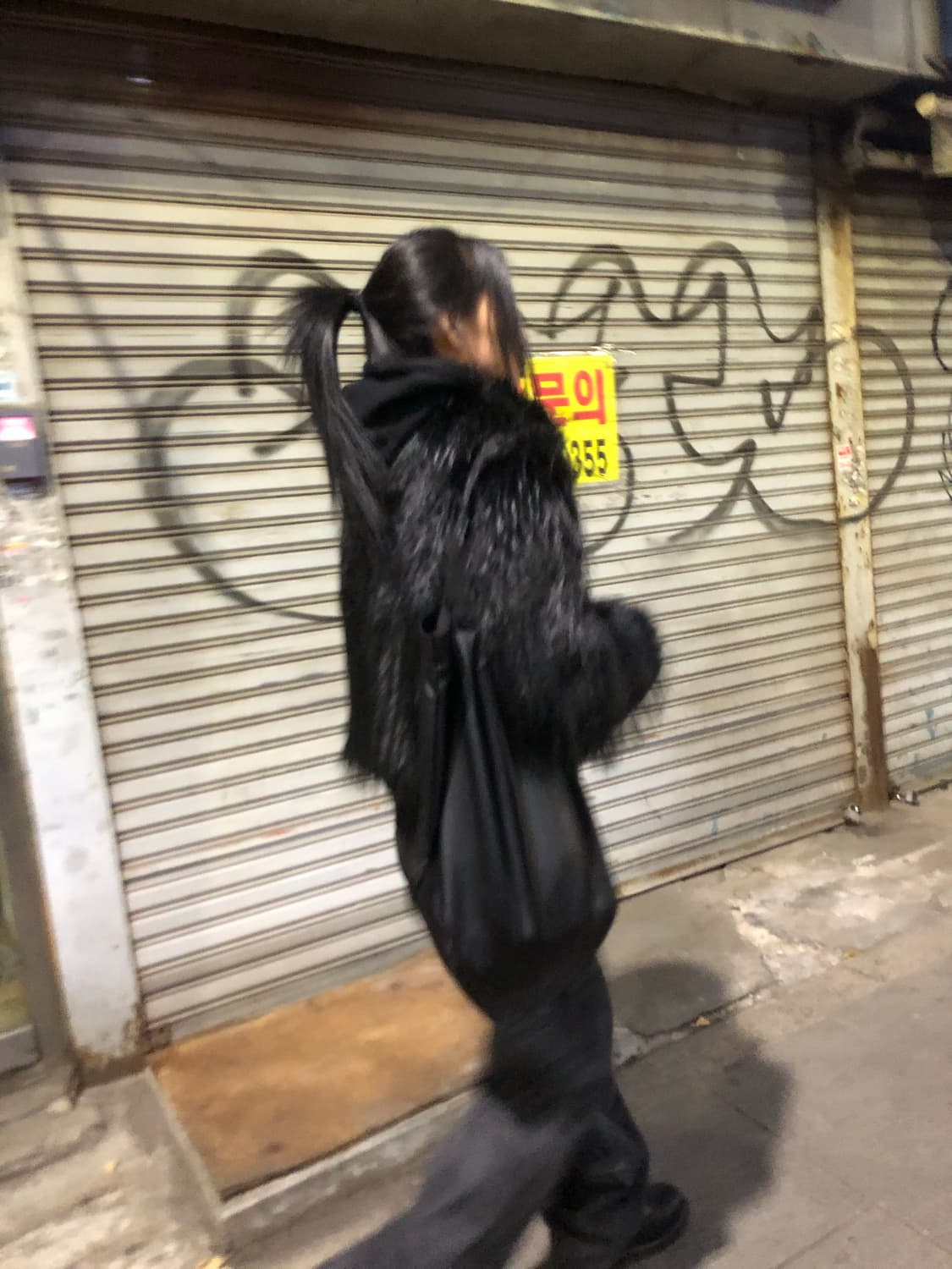 포르테나 퍼자켓 블랙 상품이미지1