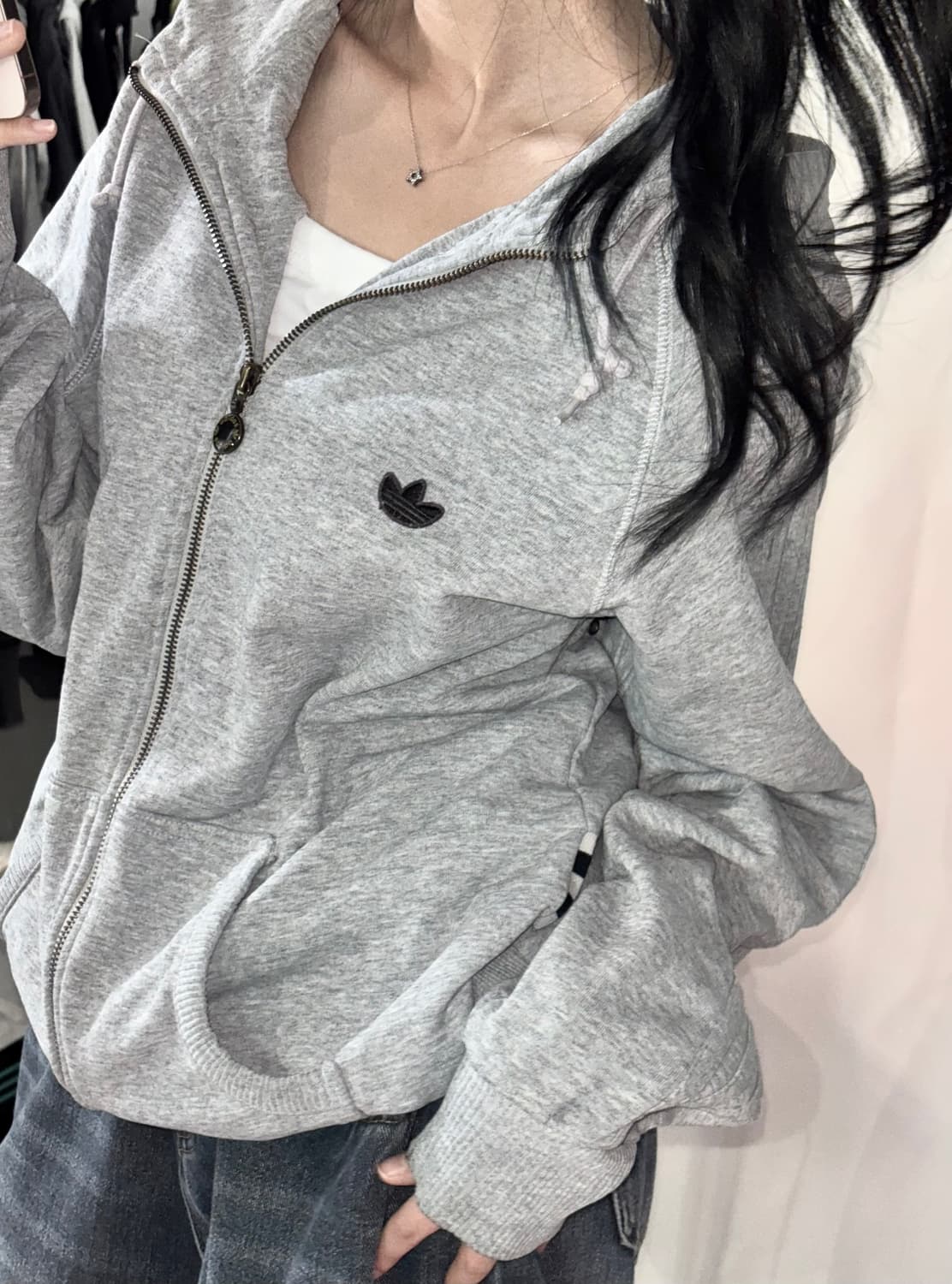 🐰아디다스 90‘st 파이어버드 코튼 면 후드집업🤍 상품이미지1