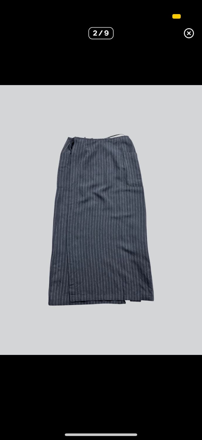 KUMIKYOKU 레이어드 스트라이프 스커트 상품이미지2