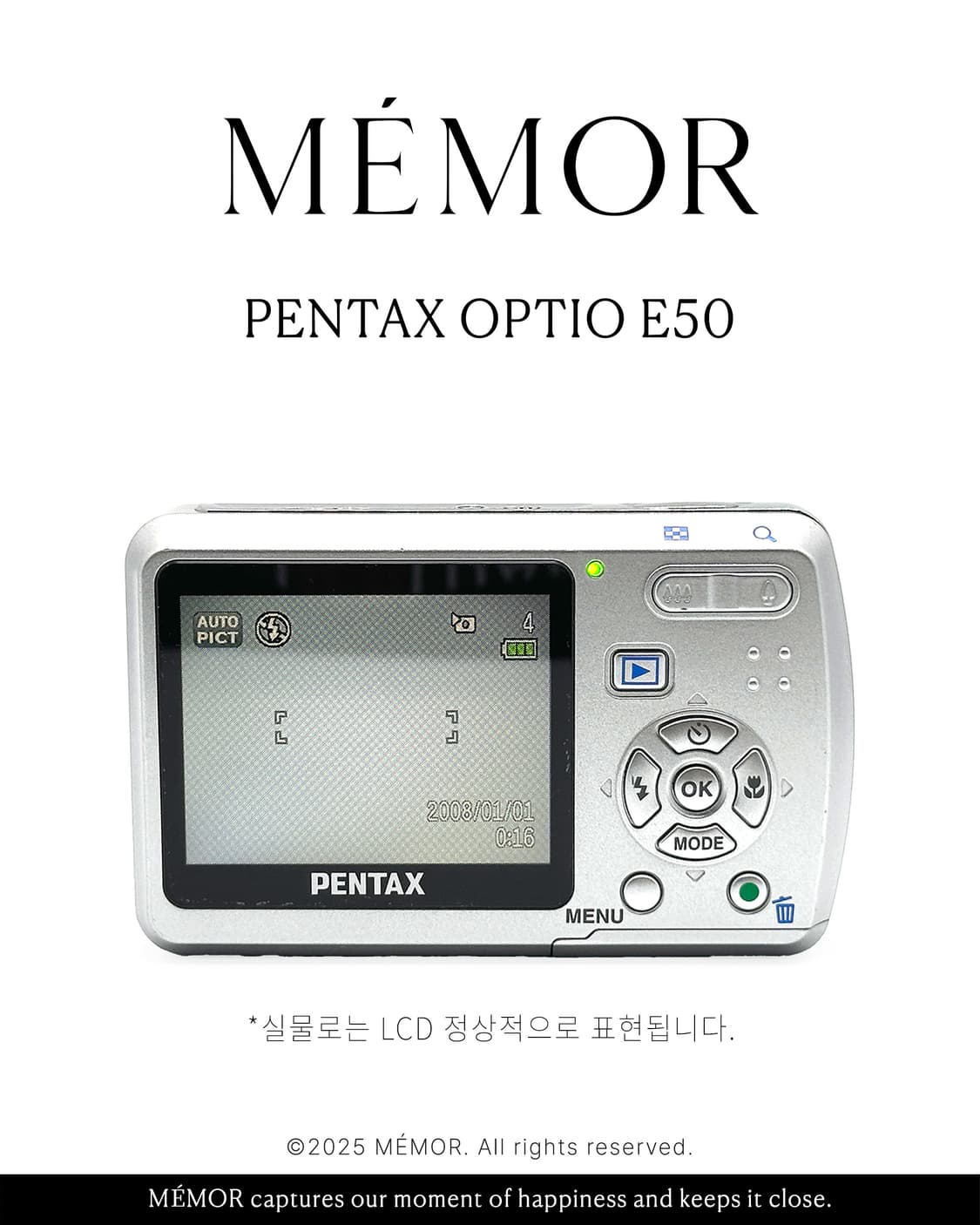 입문자추천/AA 배터리사용💛PENTAX Optio E50 펜탁스 디카 상품이미지5