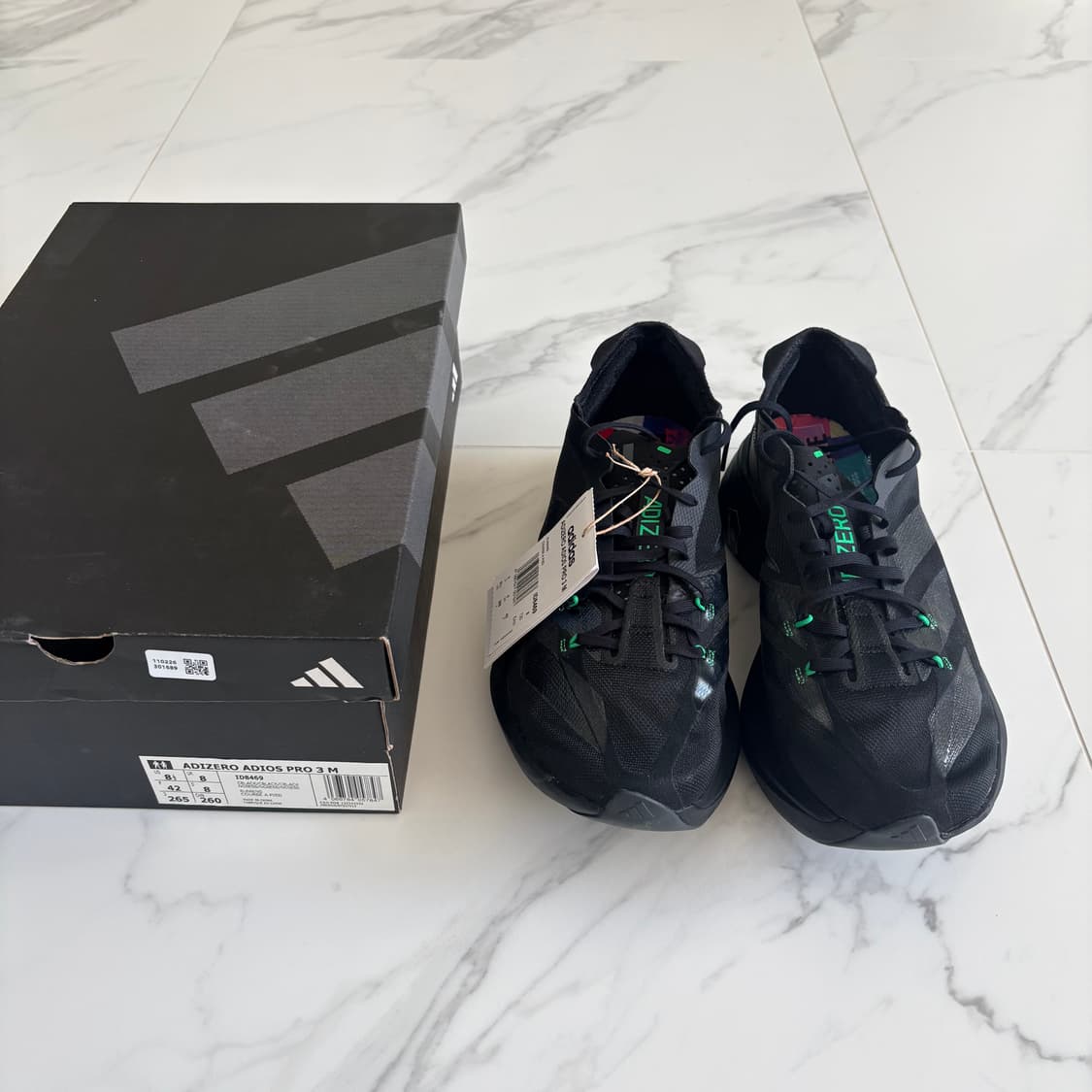 [265] 새상품 / 아디다스 아디오스 프로3 트리플블랙 상품이미지2
