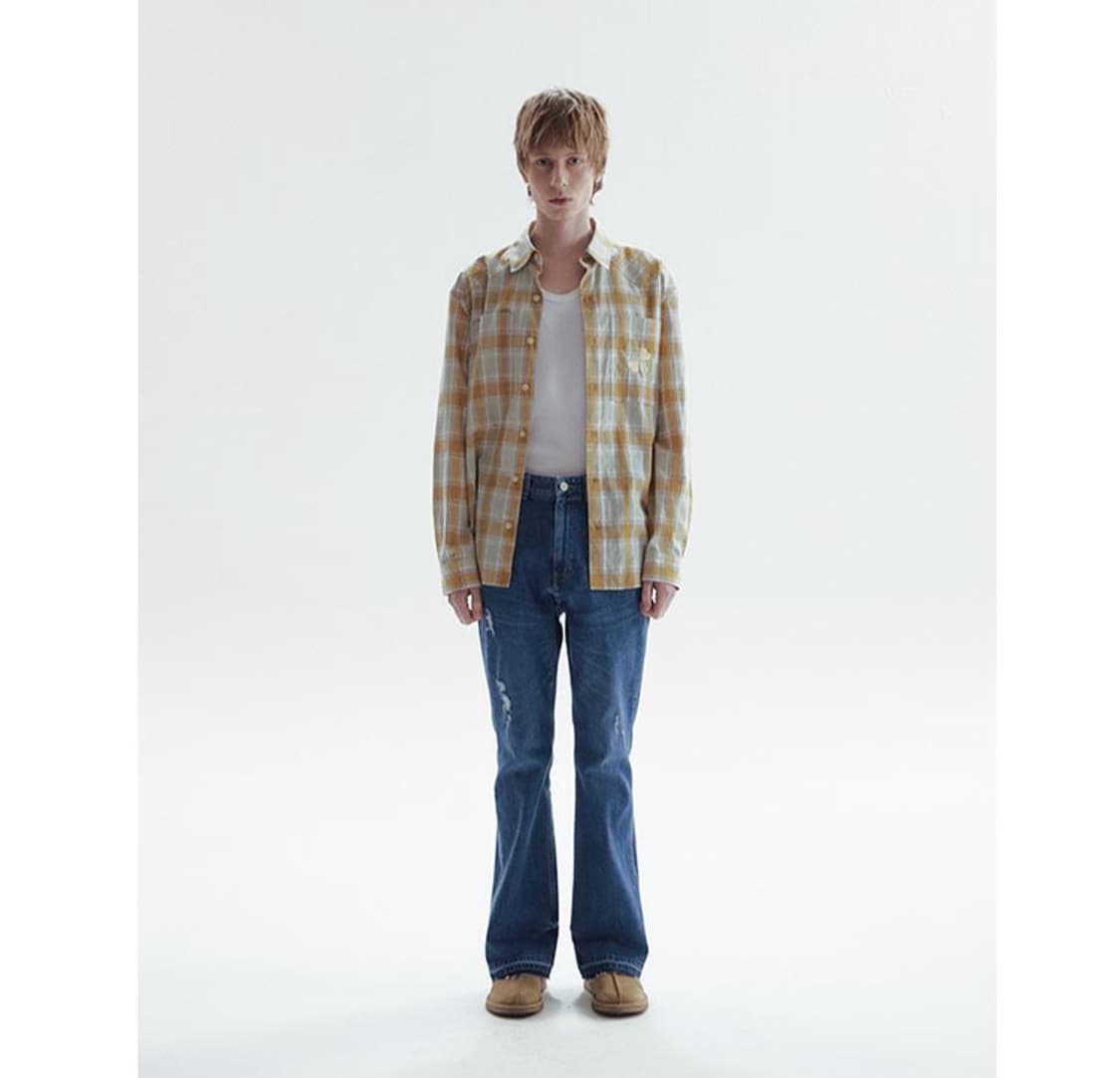 Chowoo DISTRESSED BOOTCUT PANTS 상품이미지4