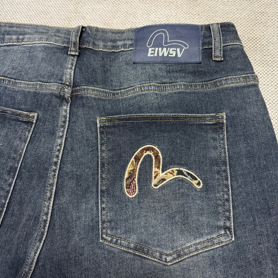 에비수 로고 데님 팬츠 상품이미지6
