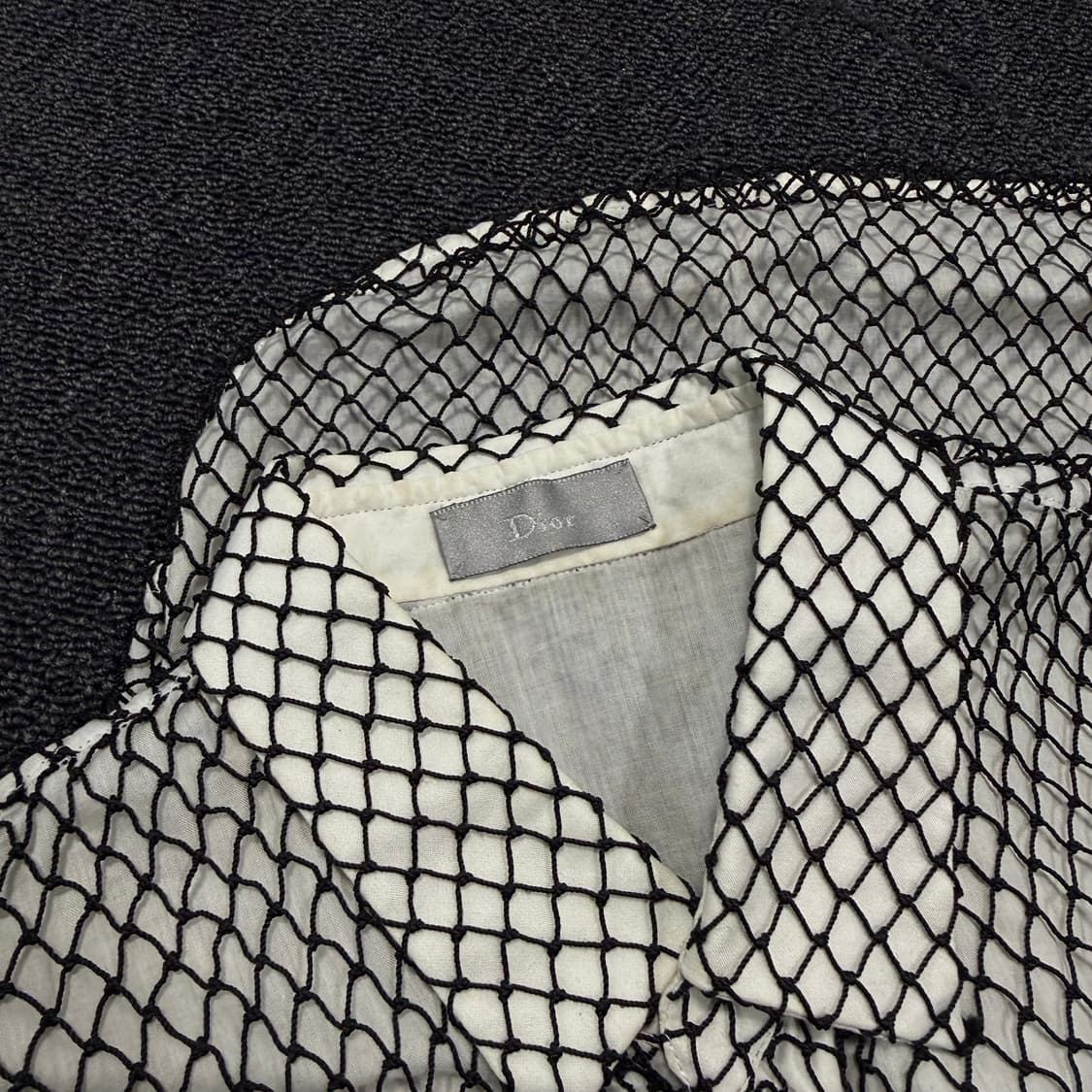 디올옴므 04s 그물 반팔 셔츠 상품이미지7