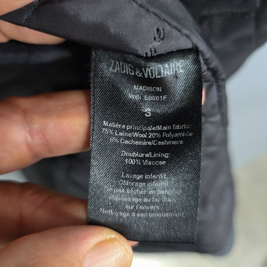 쟈딕앤볼테르(Zadig & Voltaire) 여성 더블 코트 S 상품이미지9