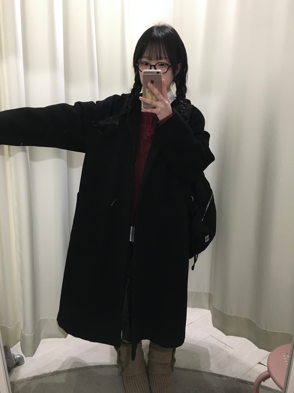 더플 후드 롱코트 상품이미지7