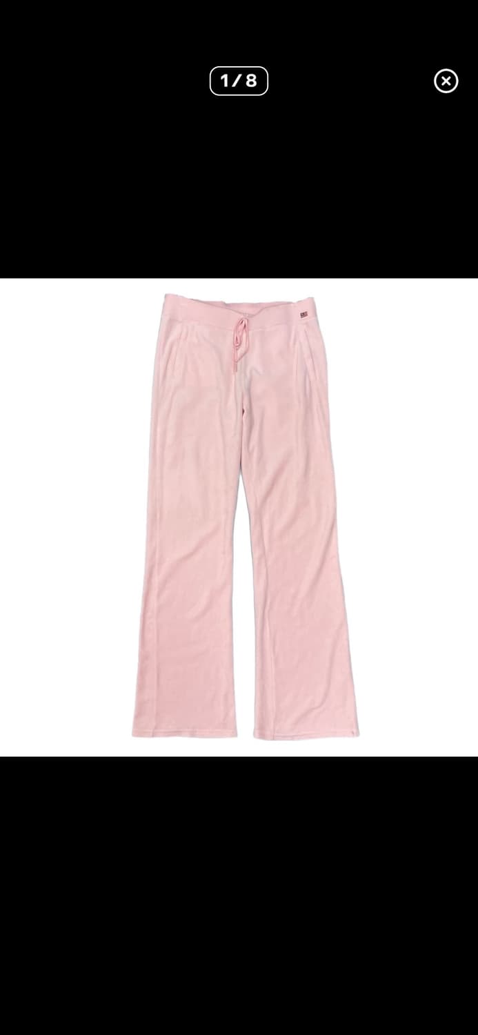 Polo 폴로 딸기 연핑크 벨벳 트레이닝 팬츠  상품이미지1