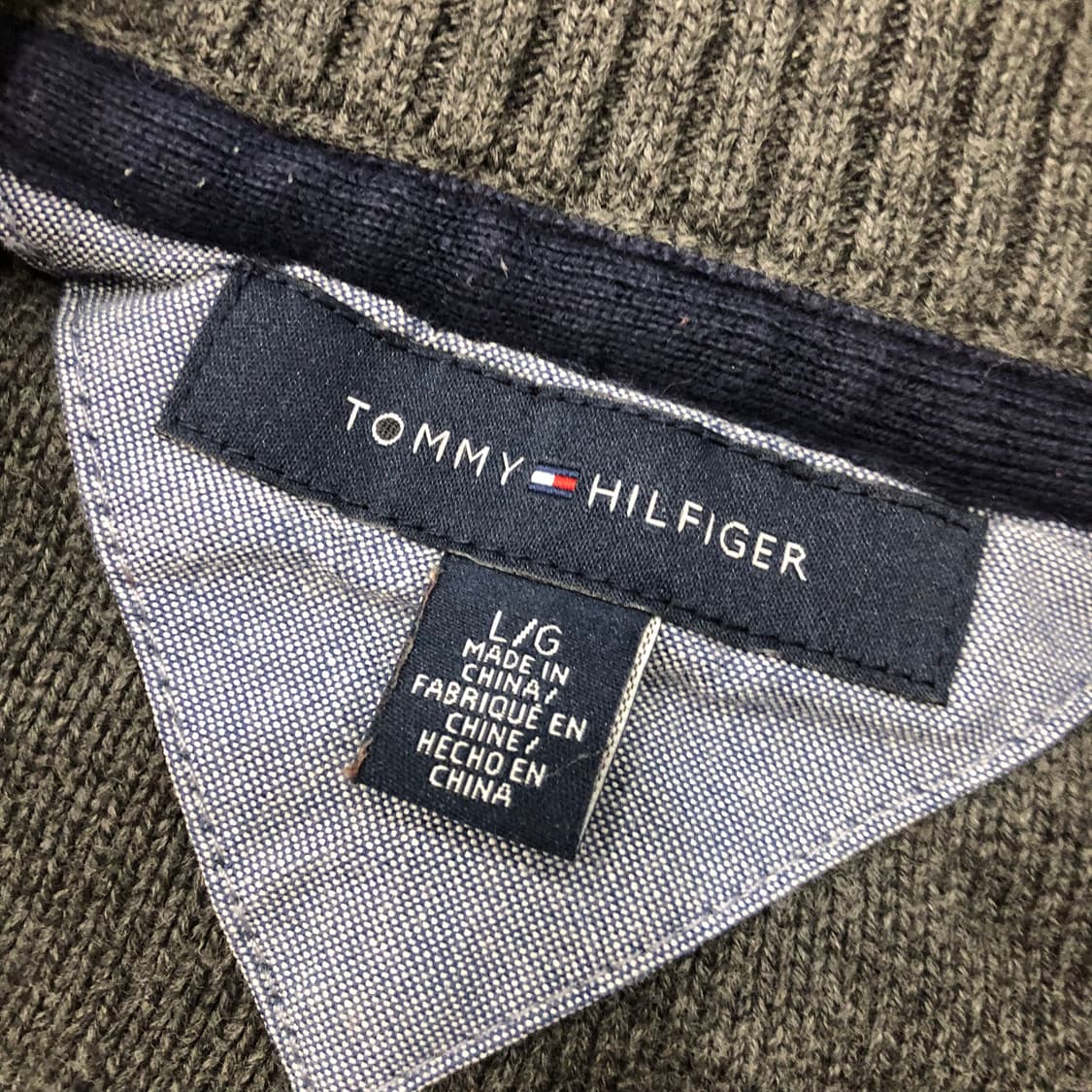 L 타미힐피거 투웨이 니트집업 상품이미지5