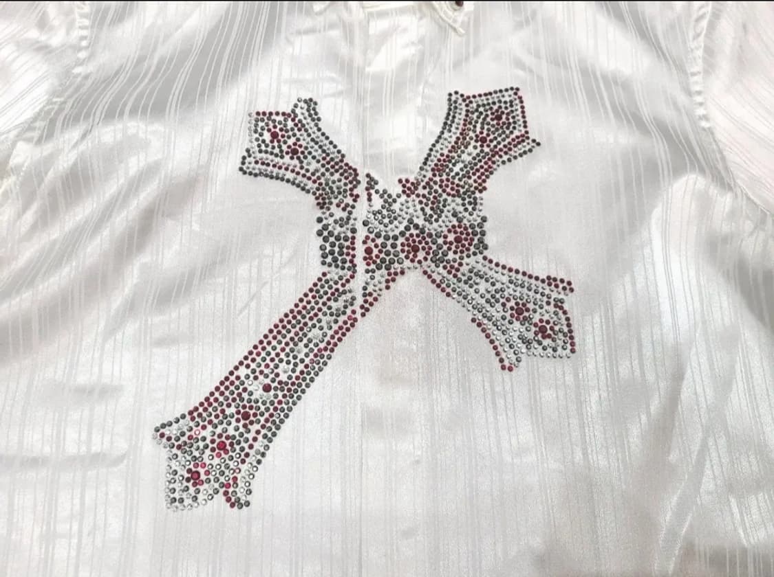 Tornado Mart 십자가 비즈장식 폴리셔츠 상품이미지2