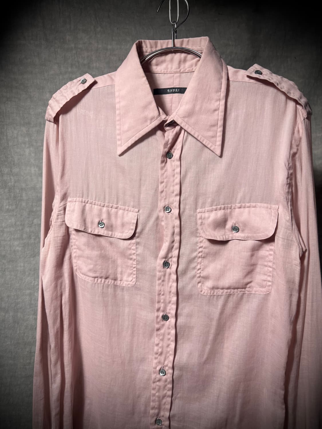 Gucci By Tom Ford Pink Safari Shirt  상품이미지3