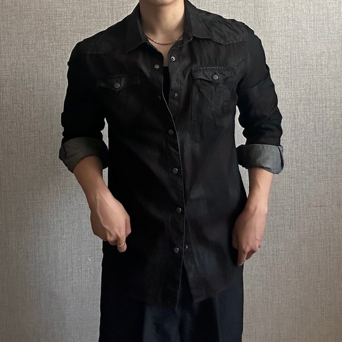 할리 데이비슨 올드스쿨 체크 패턴 웨스턴 셔츠 상품이미지1
