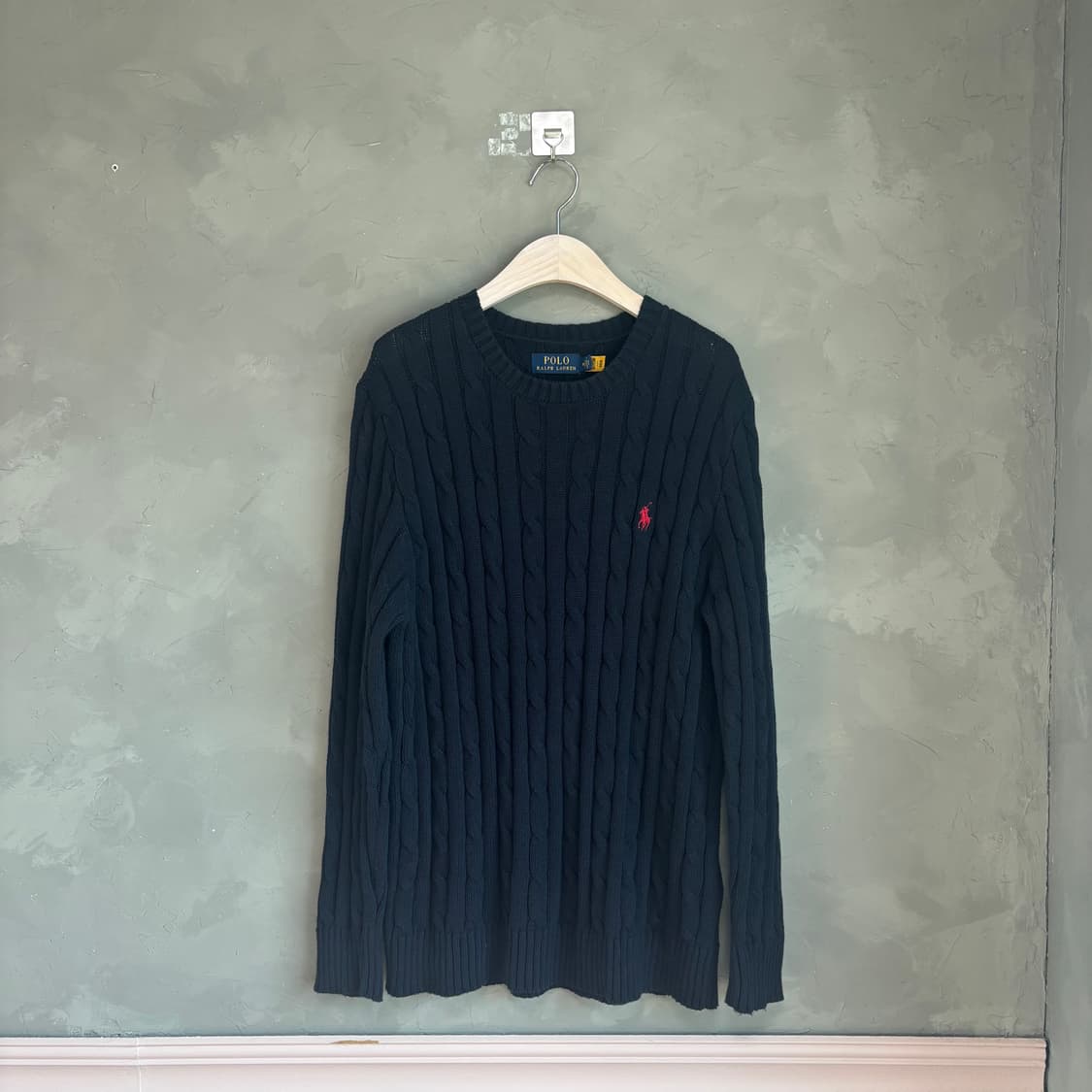 폴로 랄프로렌 꽈배기 니트 블랙 상품이미지1