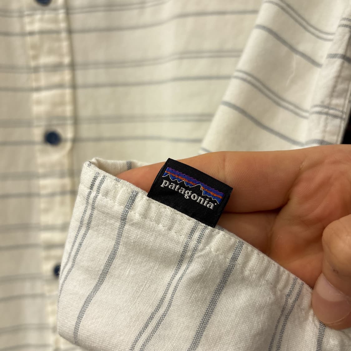 00s 파타고니아 멀티 스프라이트 옥스포드 버튼다운 반팔셔츠 N1246 상품이미지8