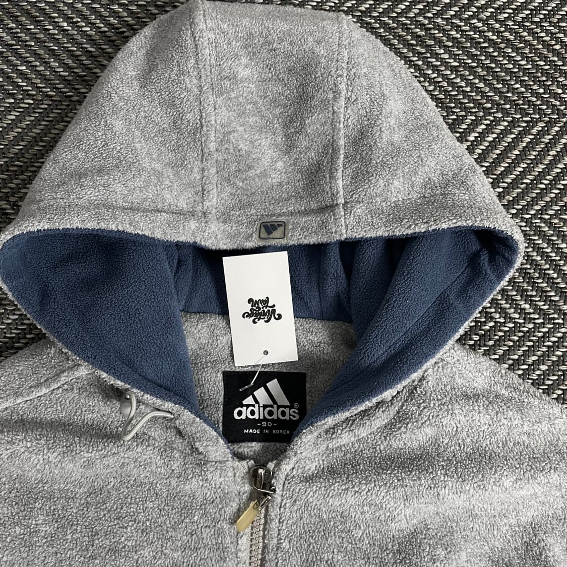00s 아디다스 올드스쿨 플리스 후드 자켓 y 2885 상품이미지6