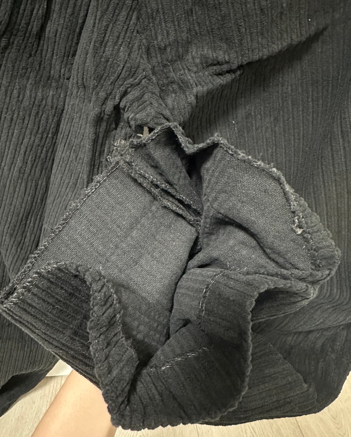 코듀로이 핀턱 하이웨스트 골덴 일자와이드팬츠 상품이미지4