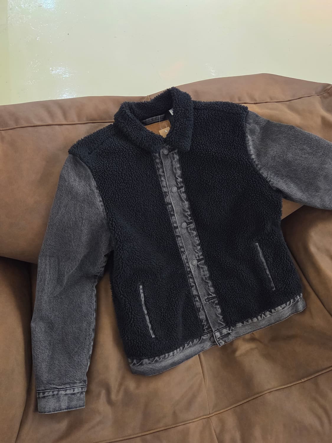 Levis 리바이스 쉐르파 블랙 데님 자켓 상품이미지1