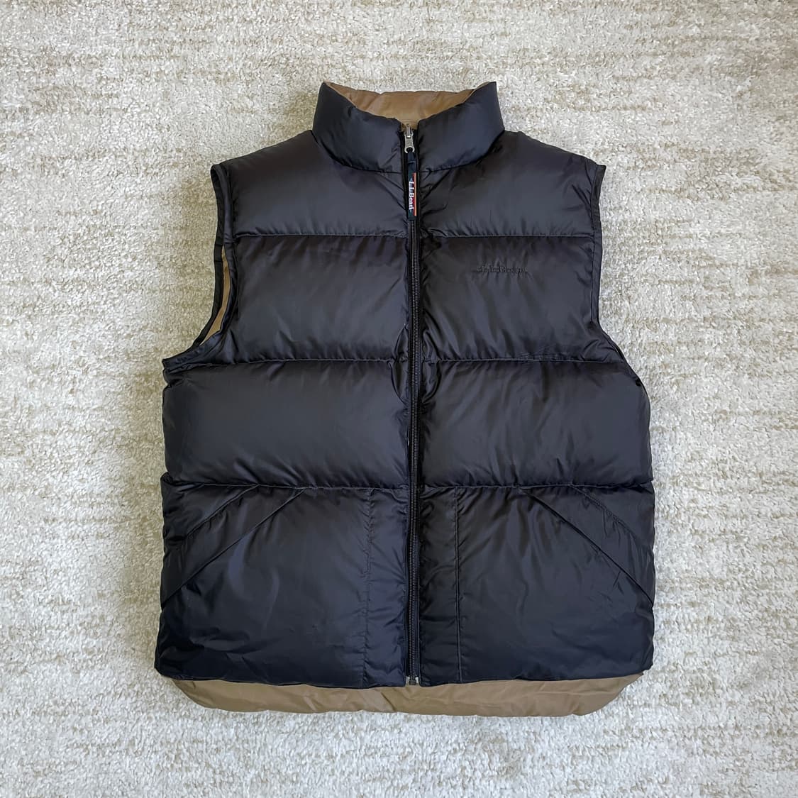 [M]00s L.L Bean 구스 다운 리버시블 패딩 베스트 조끼 상품이미지1