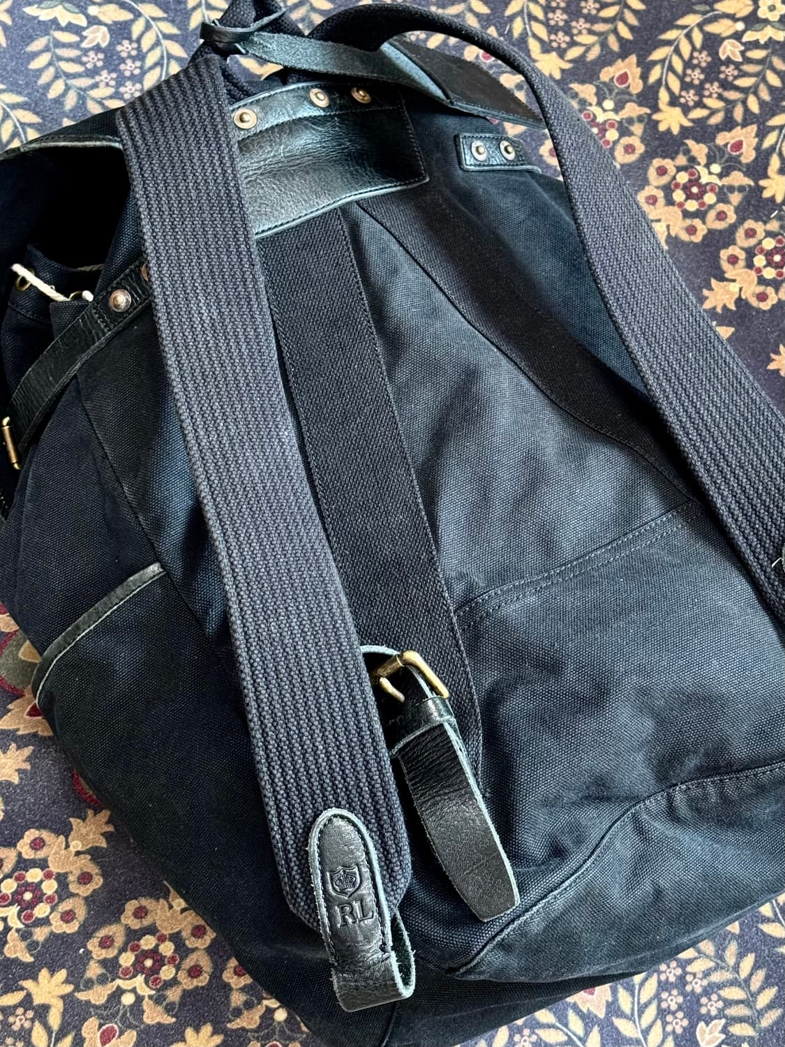 폴로 캔버스 레더 럭색 백팩 상품이미지5