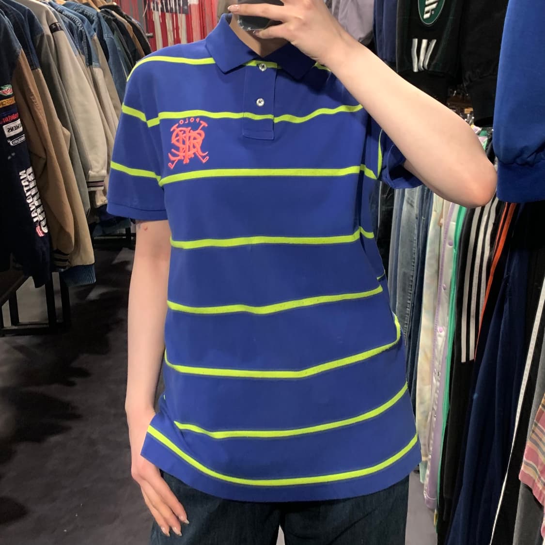 [IM] 폴로 랄프로렌 반팔 피케 셔츠 블루 상품이미지3