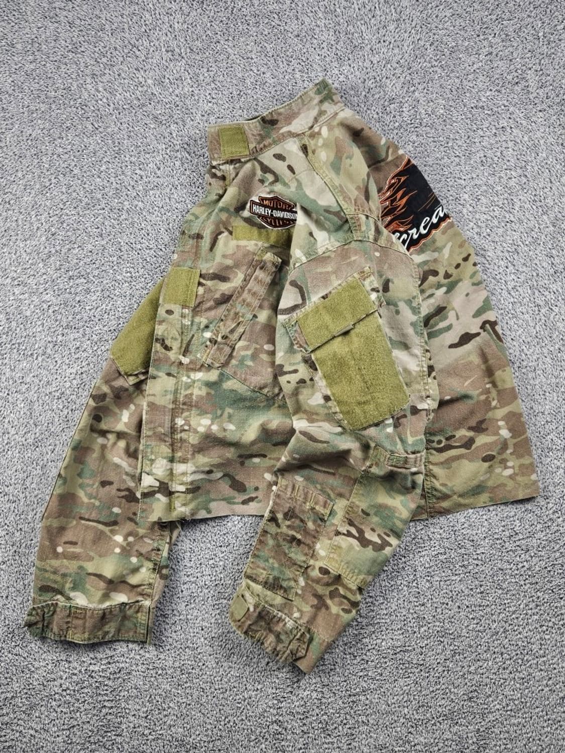 할리데이비슨 X ARMY 컴뱃 헌팅 자켓 커스텀 (M)/ 12636 상품이미지4