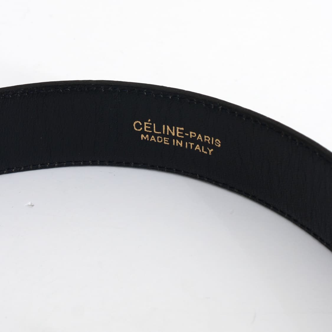 CELINE 셀린느 빈티지 골드 마차 가죽 벨트 상품이미지5