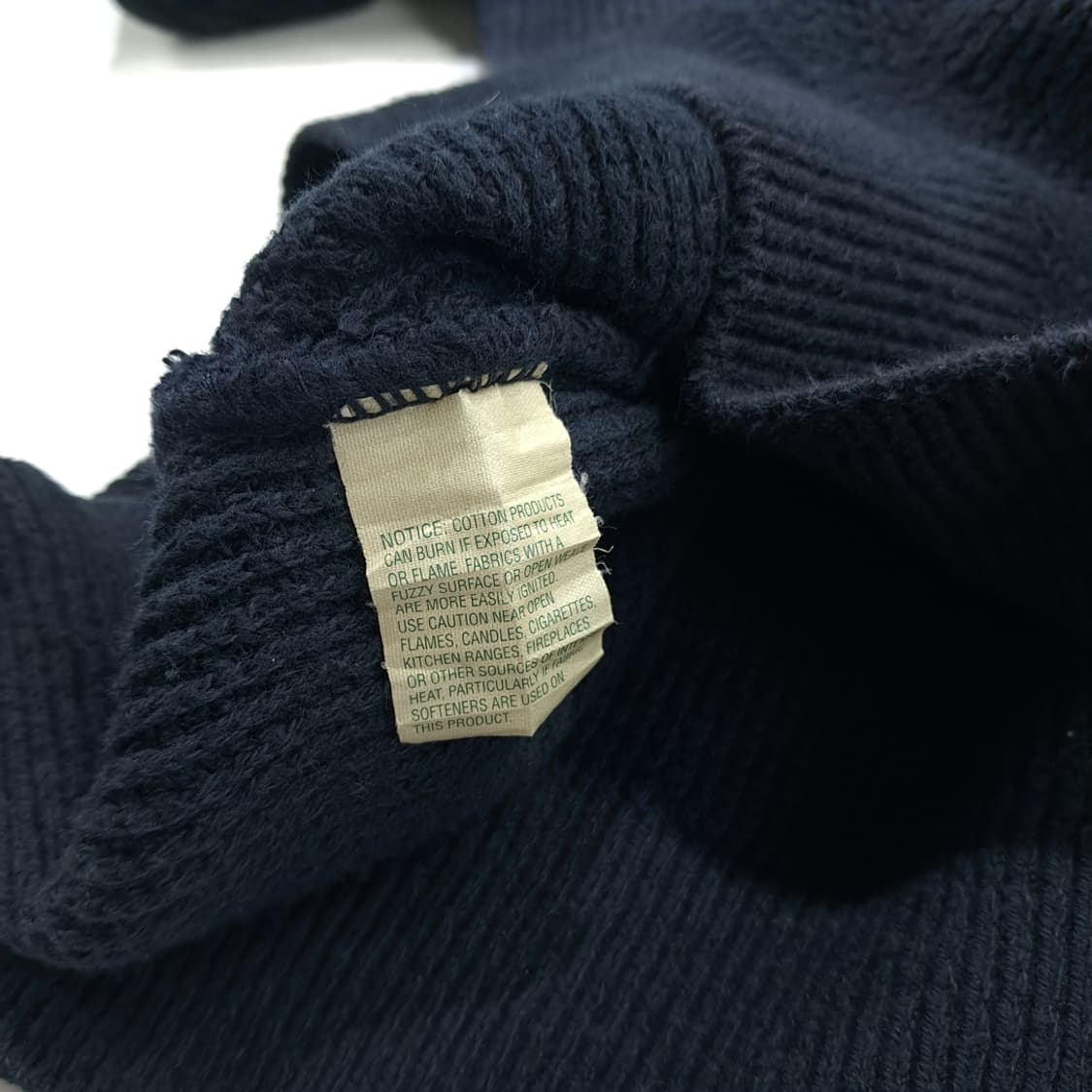 CN942 L 엘엘빈 USA 빈티지블랙 코튼 하이넥 오버핏 니트 스웨터 상품이미지6