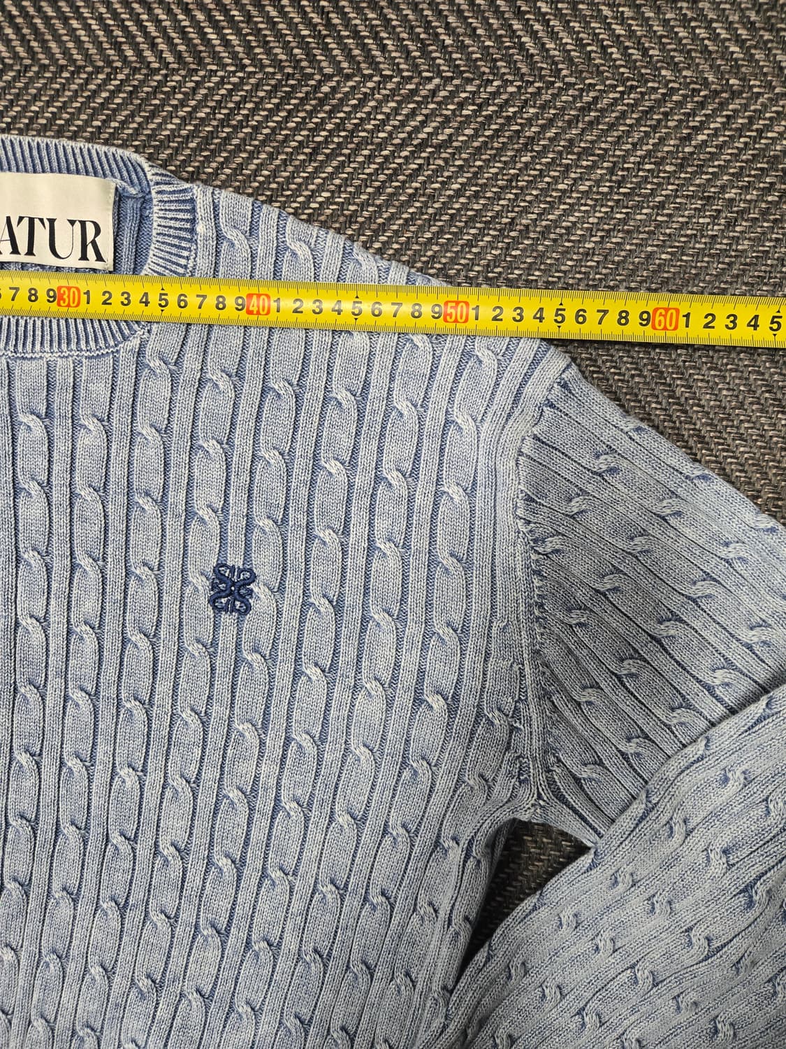 세터 SATUR 클래식 다이드 케이블 니트 상품이미지5