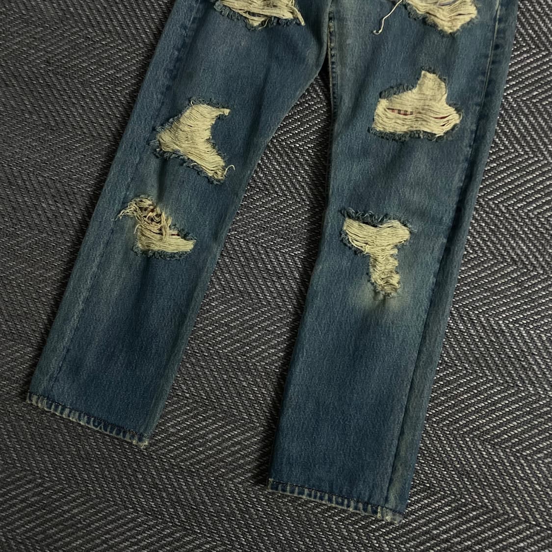 리바이스 501 디스트로이드 워싱 데님 팬츠y 3350 상품이미지3