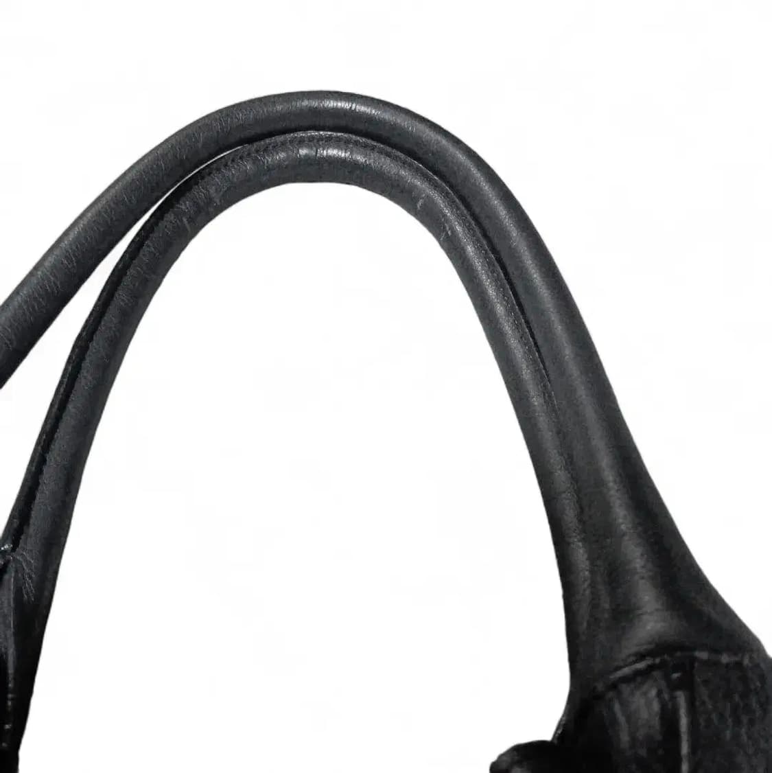 루포 바르셀로나 레더 프릴 보스톤 토트백 꼼데 스타일 상품이미지7