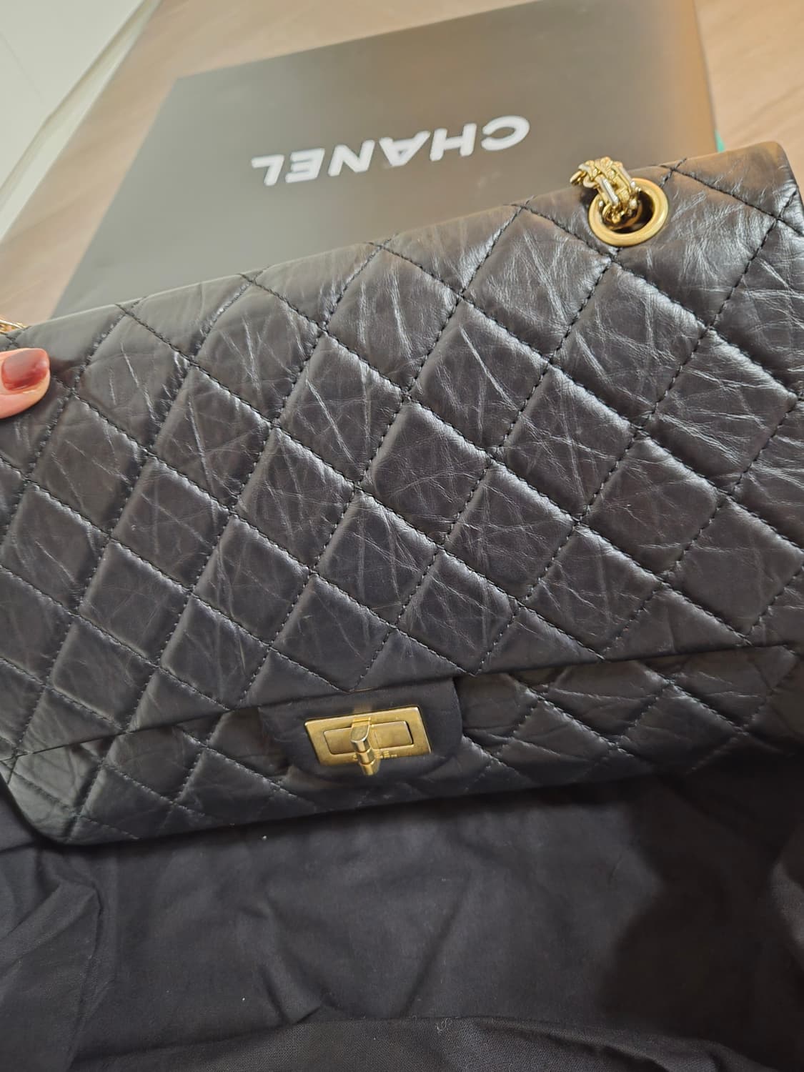 샤넬빈티지라지 정품 상품이미지4