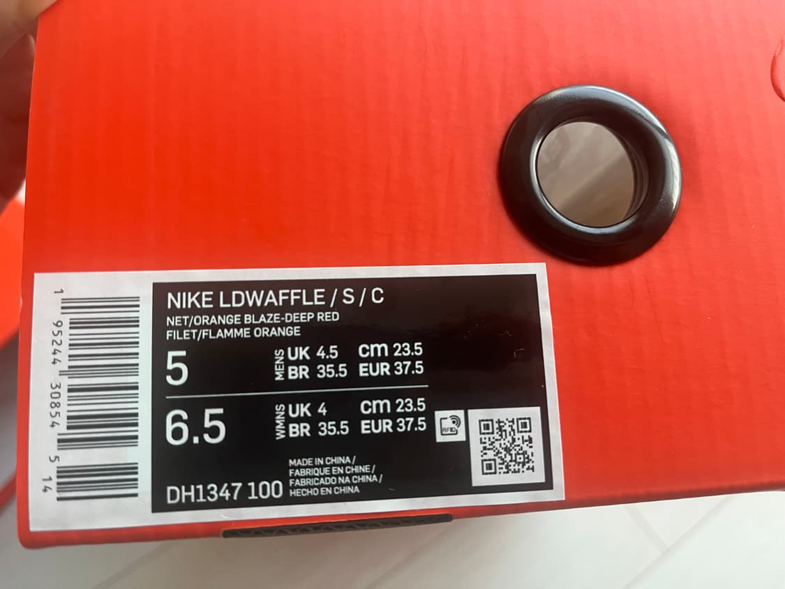 나이키X사카이X클랏 LD와플 오렌지 블레이즈 235 상품이미지7